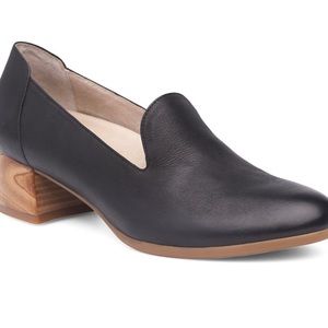 Dansko Black Preston slip resistant comfort shoe